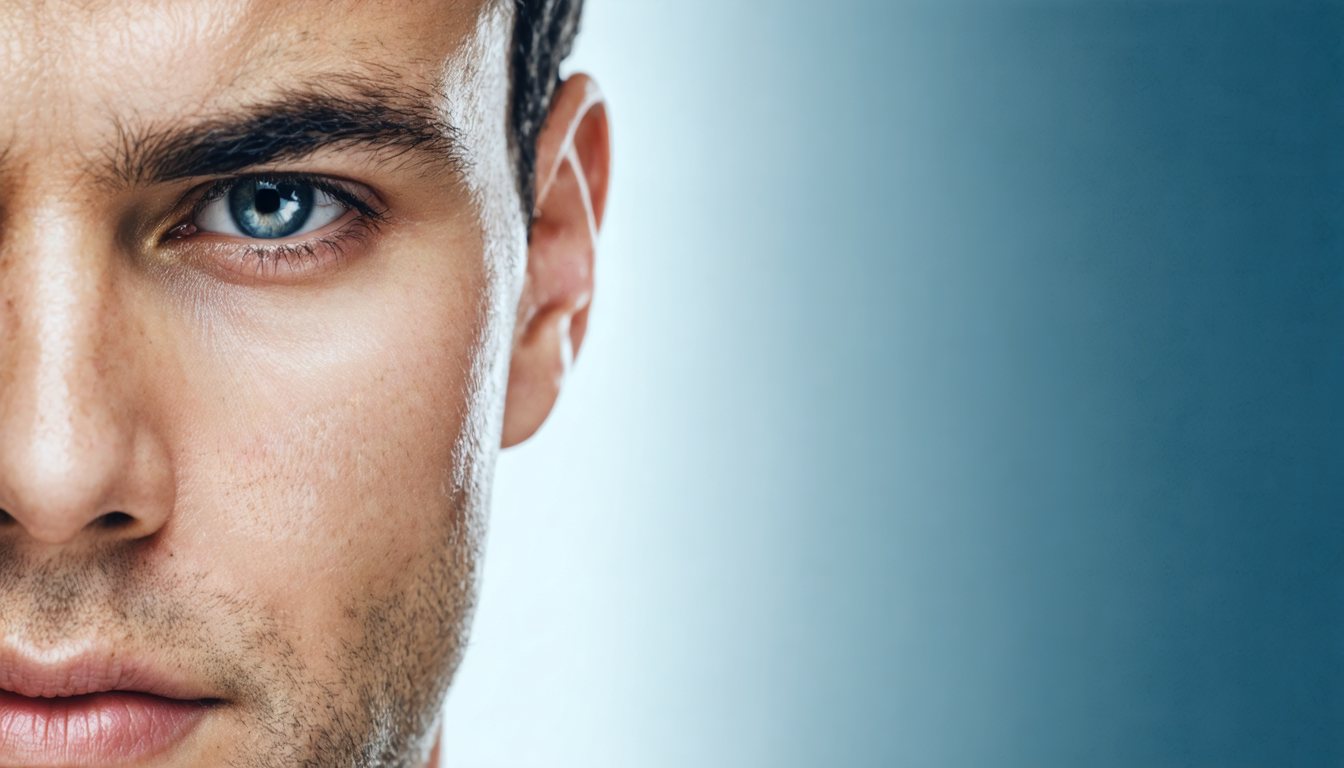 Medical consultation about male enhancement products with pills and supplements on a desk